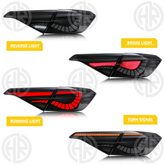 Smoked Tail Lights for Honda Civic – Sleek Backlight Upgrade with Modern Design